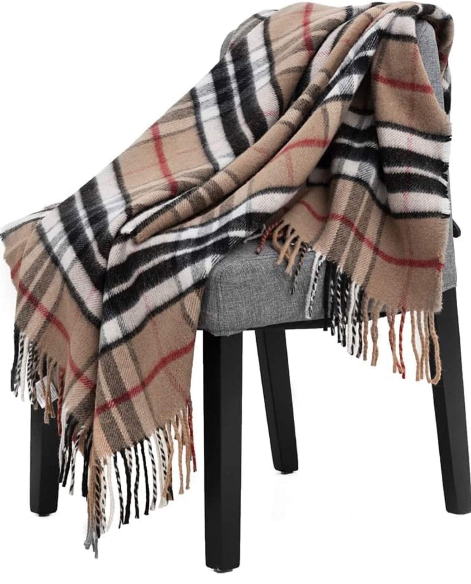 Farridoro Wool Throw Blankets Fringe 51 Inch with 67 Inch Decorative Throws and Blankets for Sofa Couch Camping Chair Bed

#LTKhome #LTKFind