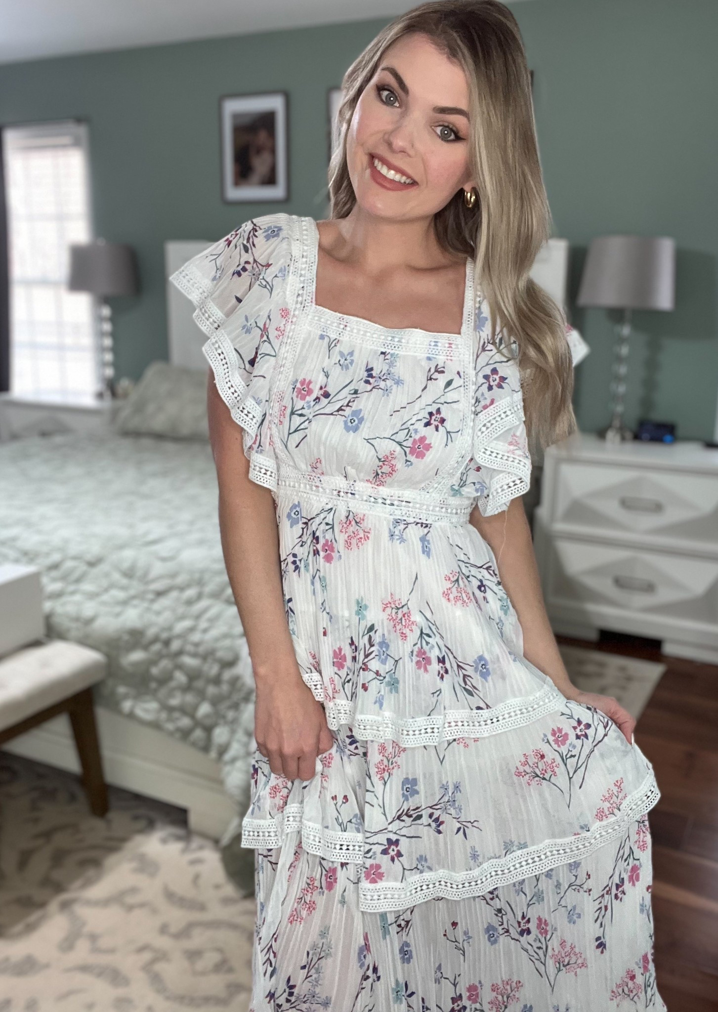 Amazon style spring dress inspo Floral tiered midi dress ruffles 

Summer outfit, church, casual, dress up 

#LTKStyleTip #LTKFindsUnder50 #LTKSpringSale