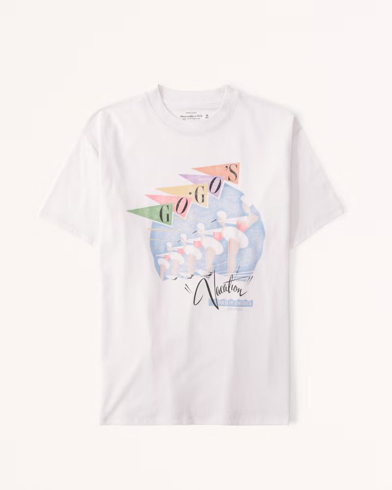 Oversized Boyfriend The Go-Go's Graphic Tee | Abercrombie & Fitch (US)