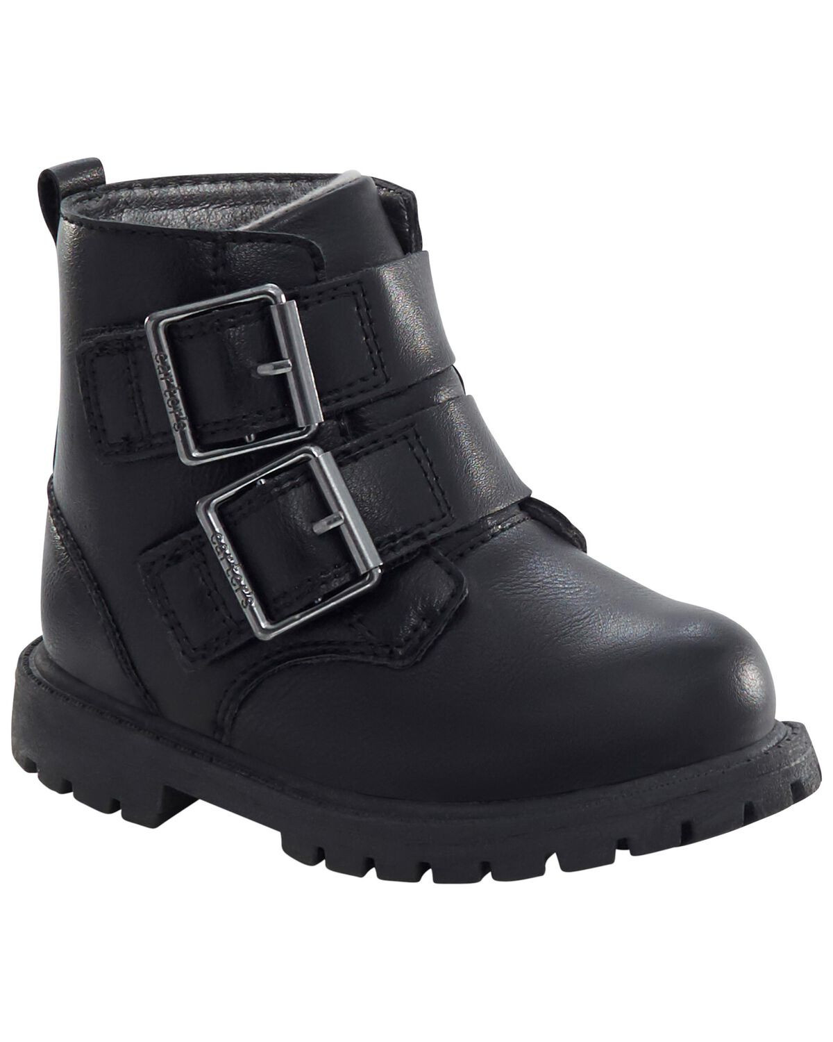 Black Toddler Buckle Boots | carters.com | Carter's