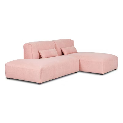 2pc Tourbino Left Armless Chaise Modular Sofas - Poly & Bark | Target