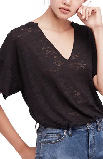 Women's Free People Maddie Burnout Tee | Nordstrom