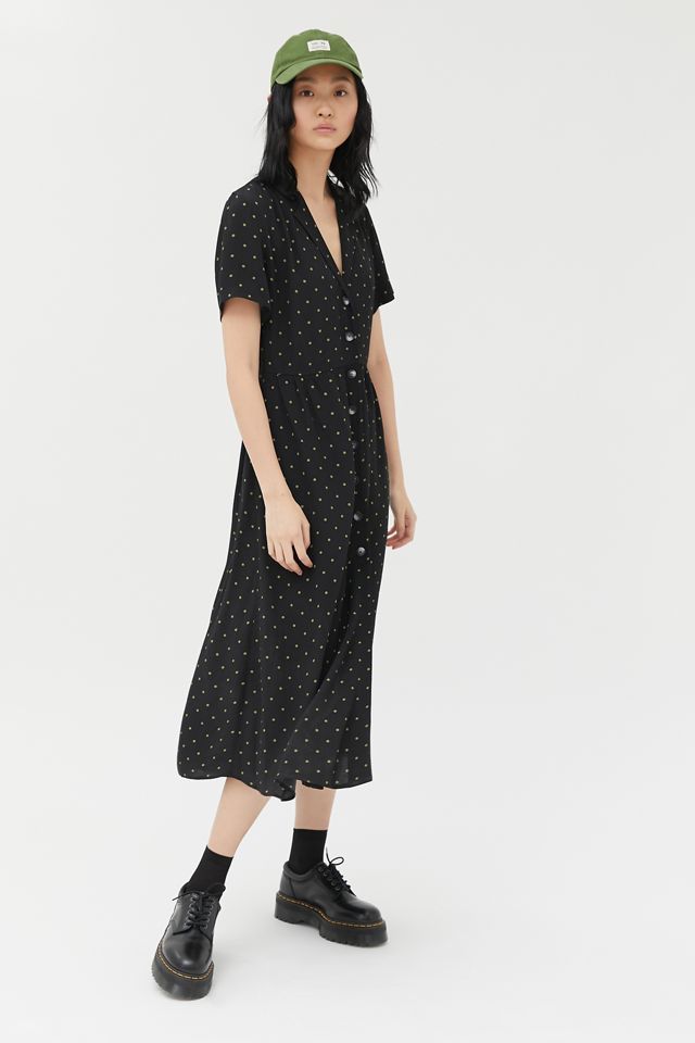 UO Mila Midi Shirt Dress | Urban Outfitters (US and RoW)