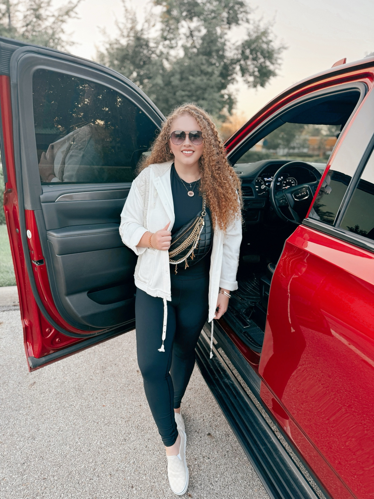 This jacket is giving me free people vibes 🤎light jacket  | free people jacket dupe | neutral jacket | fitted top | amazon fitted top  | leggings | amazon leggings | lululemon leggings dupe | leggings outfit | vans | checkered vans | amazon fashion | amazon finds | amazon look | amazon outfit | spring outfit | spring look | spring fashion | spring finds | spring outfit inspo | spring fashion inspo | spring 2025 

#LTKMidsize #LTKStyleTip #LTKSeasonal