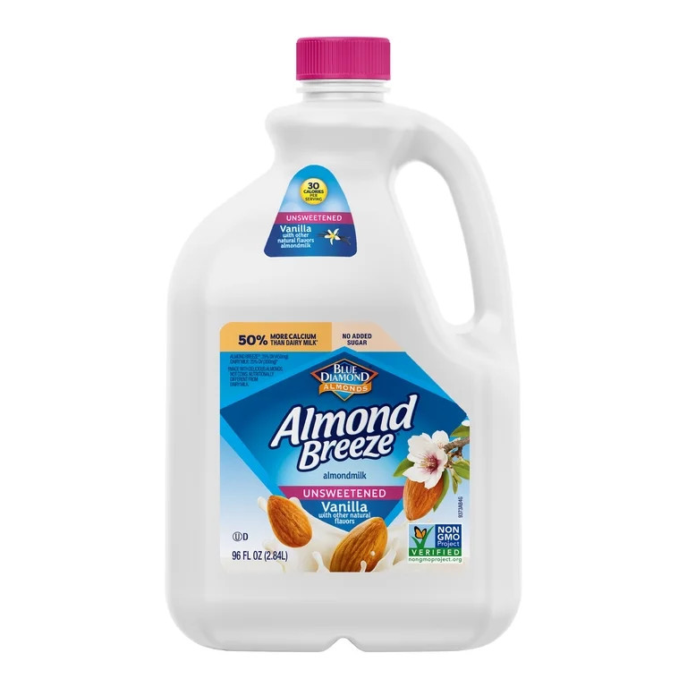 Almond Breeze Unsweetened Vanilla Almond Milk, 96 fl oz | Walmart (US)