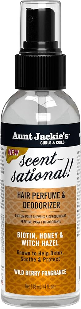 Aunt Jackie's Braid + Twist Collection Scent-Sational Hair Perfume & Deodorizer – Neutralize Od... | Amazon (US)