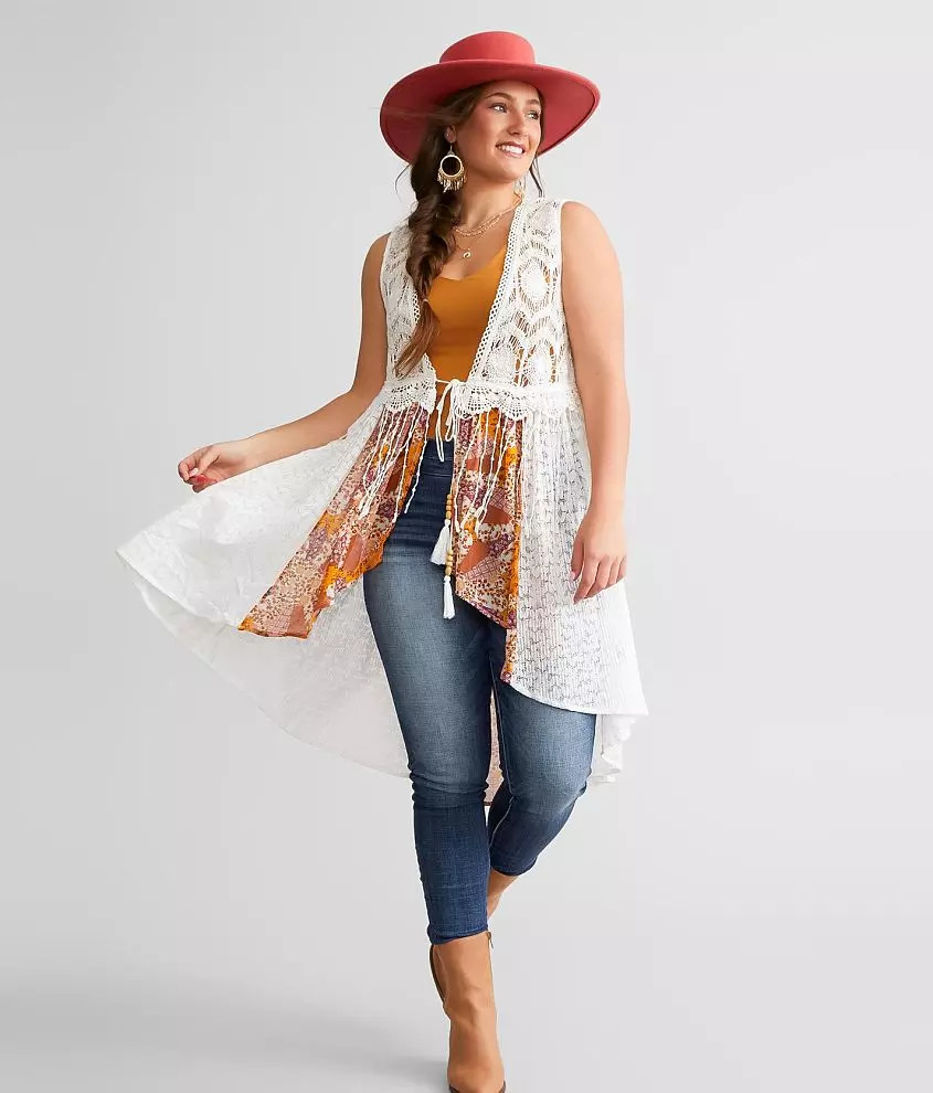 Pieced Crochet Vest | Buckle