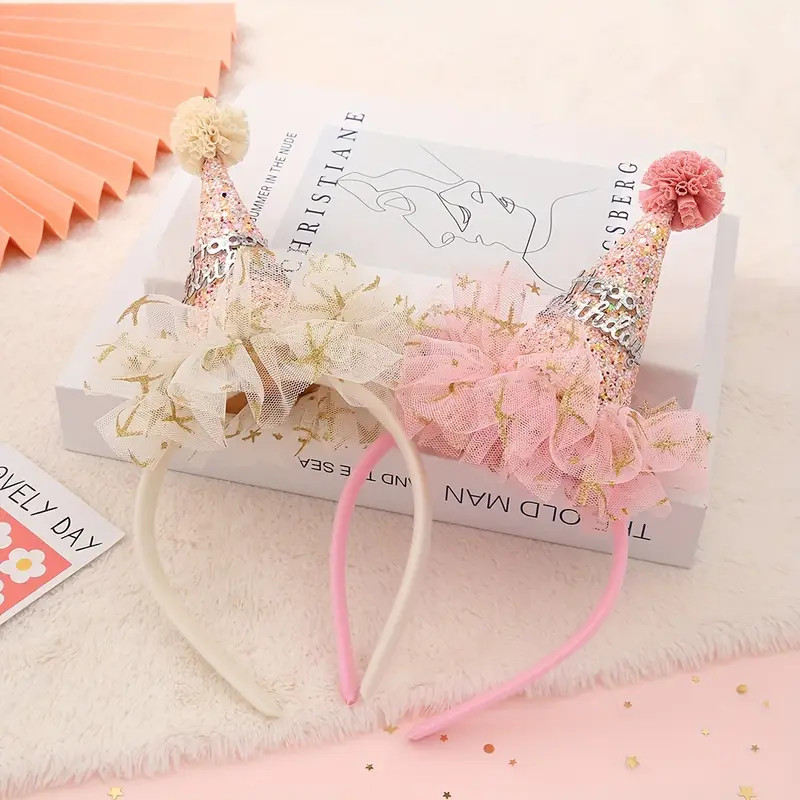 Cute Children's Birthday Headdress Hair Hoops Women's Cute - Temu | Temu Affiliate Program