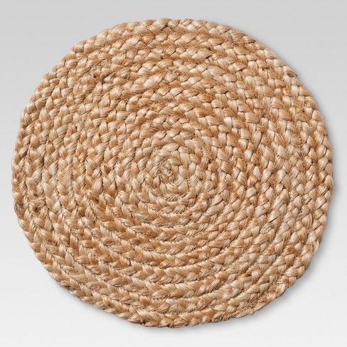 Natural Jute Braid Charger - Threshold™ | Target