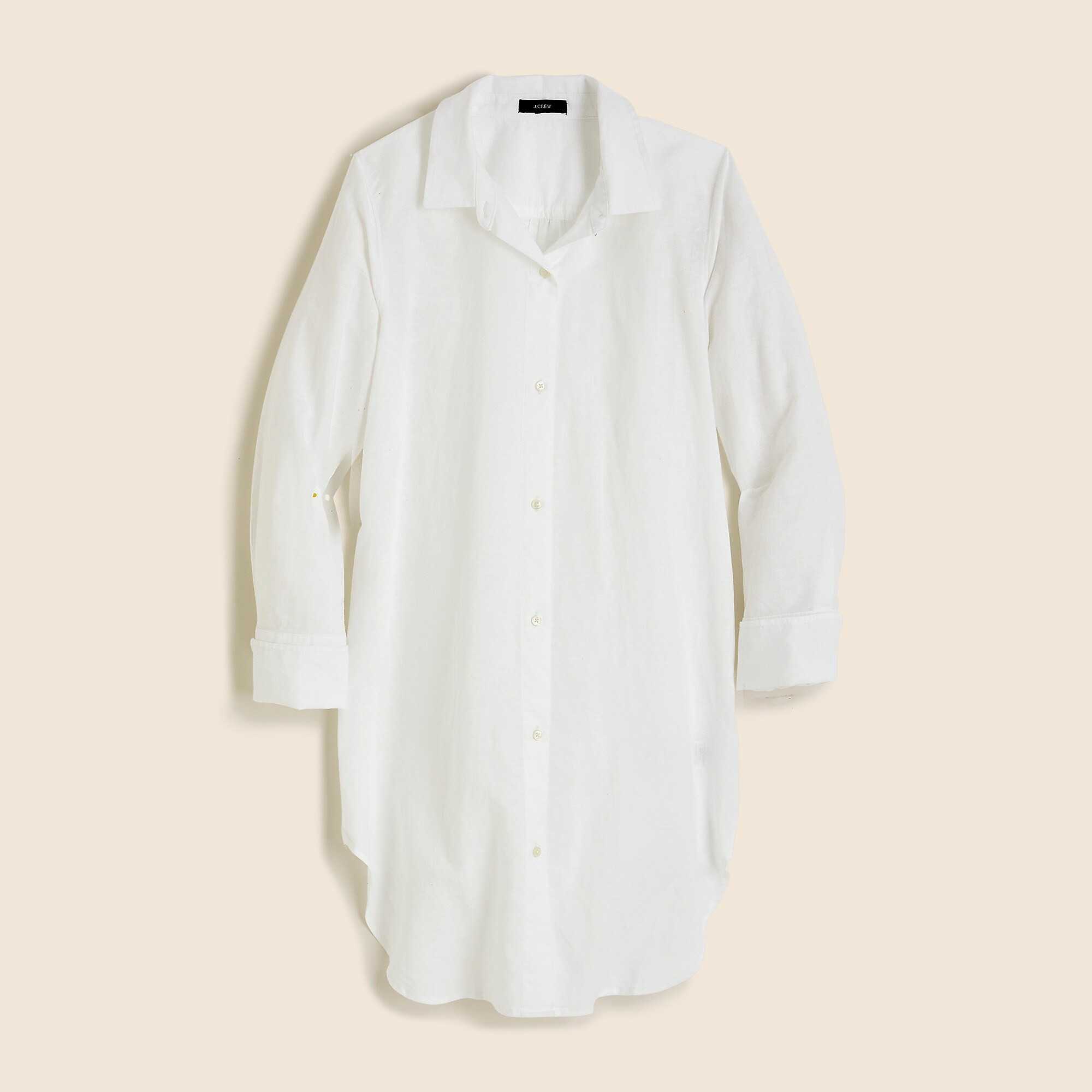 J.Crew: Cotton-linen Beach Shirt For Women | J. Crew US