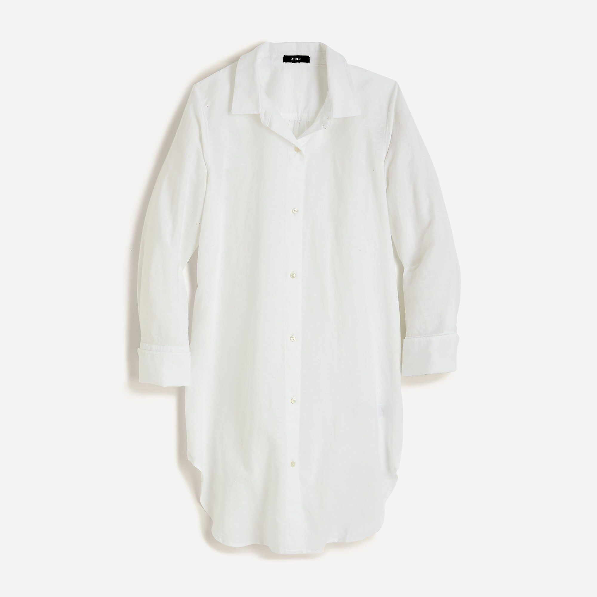 J.Crew: Cotton-linen Beach Shirt For Women | J.Crew US