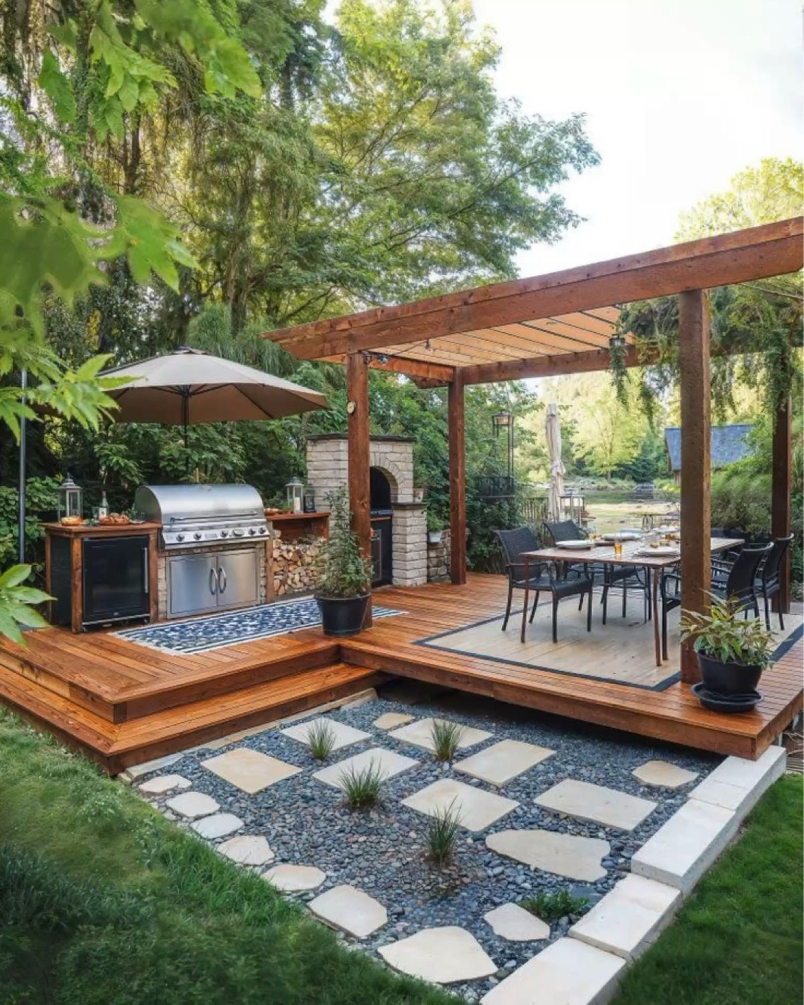 Outdoor dining table and backyard kitchen ideas! This outdoor gazebo is beautiful and the perfect way to your complete your backyard oasis so you can enjoy any meal out on 
your back patio and enjoy your backyard.
#backyardmakeover #gazebo #outdoorkitchen #patiodecor #patiodiningset 

#LTKSaleAlert #LTKSeasonal #LTKHome