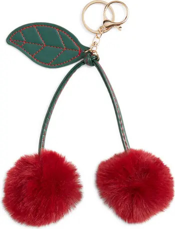 Cherry Pompom Bag Charm | Nordstrom