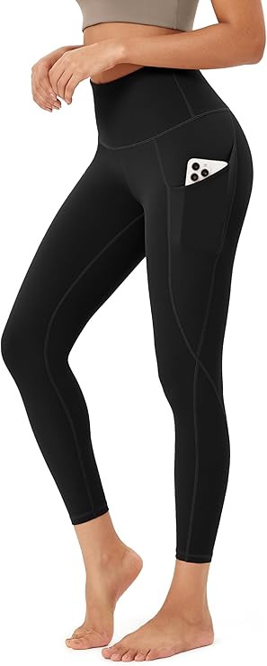 ODODOS Women's High Waisted Yoga Leggings with Pockets, Tummy Control Non See Through Workout Ath... | Amazon (US)