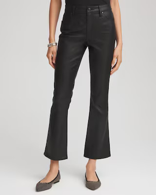 Coated Girlfriend Cropped Flared Jeans | Chico's