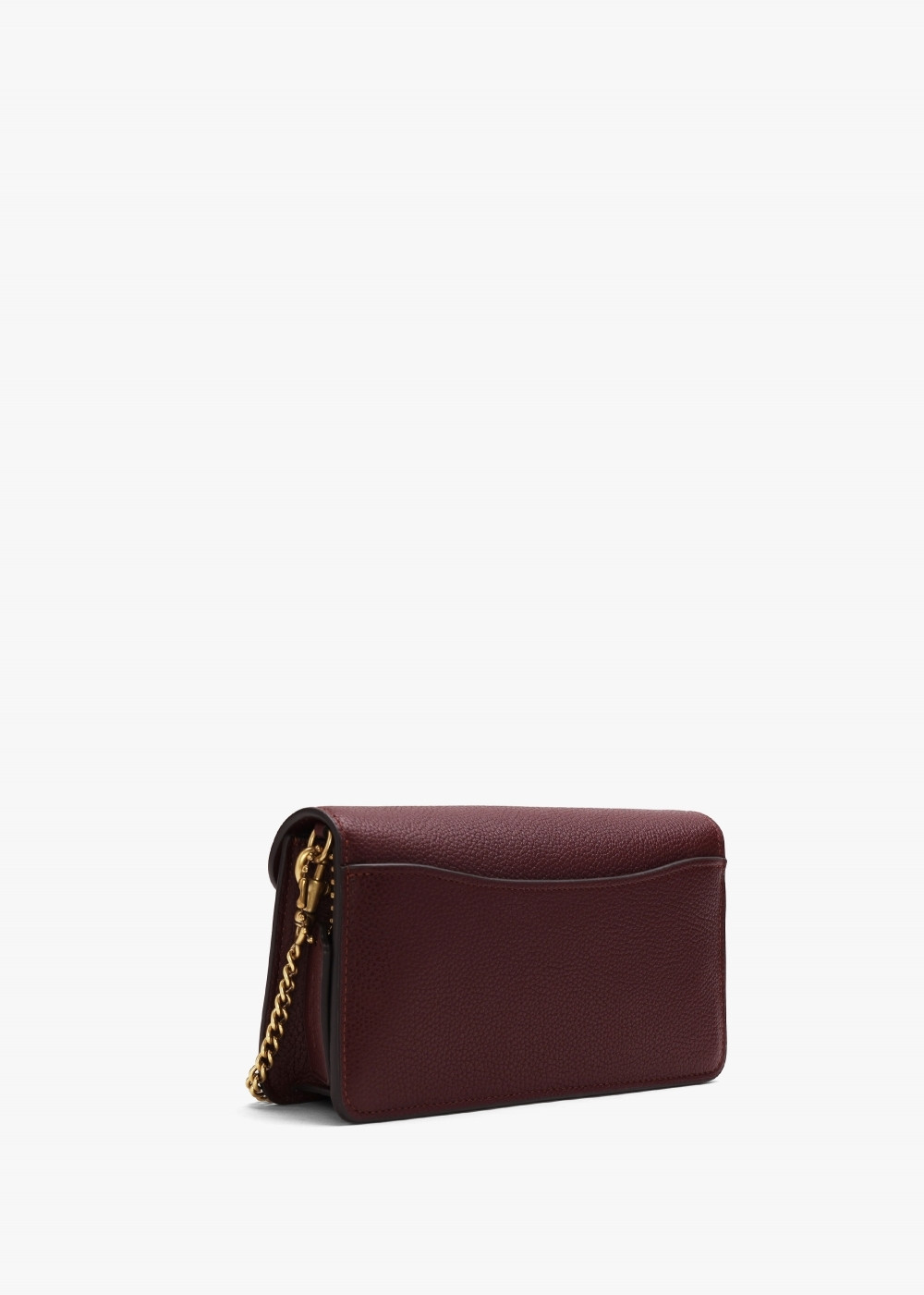 Tabby Merlot Leather Chain Clutch Bag | Daniel Footwear (UK)