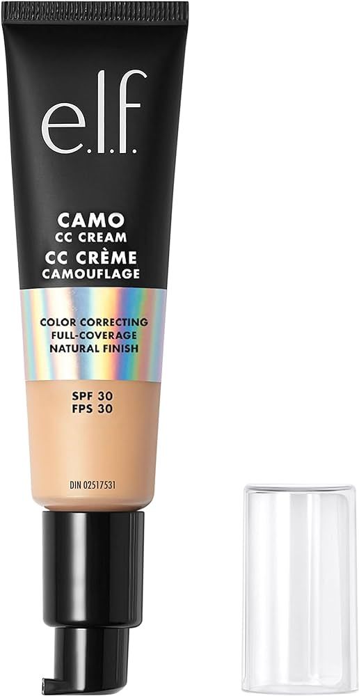 e.l.f. Camo CC Cream, Color Correcting Medium-To-Full Coverage Foundation with SPF 30, Light 240 ... | Amazon (US)