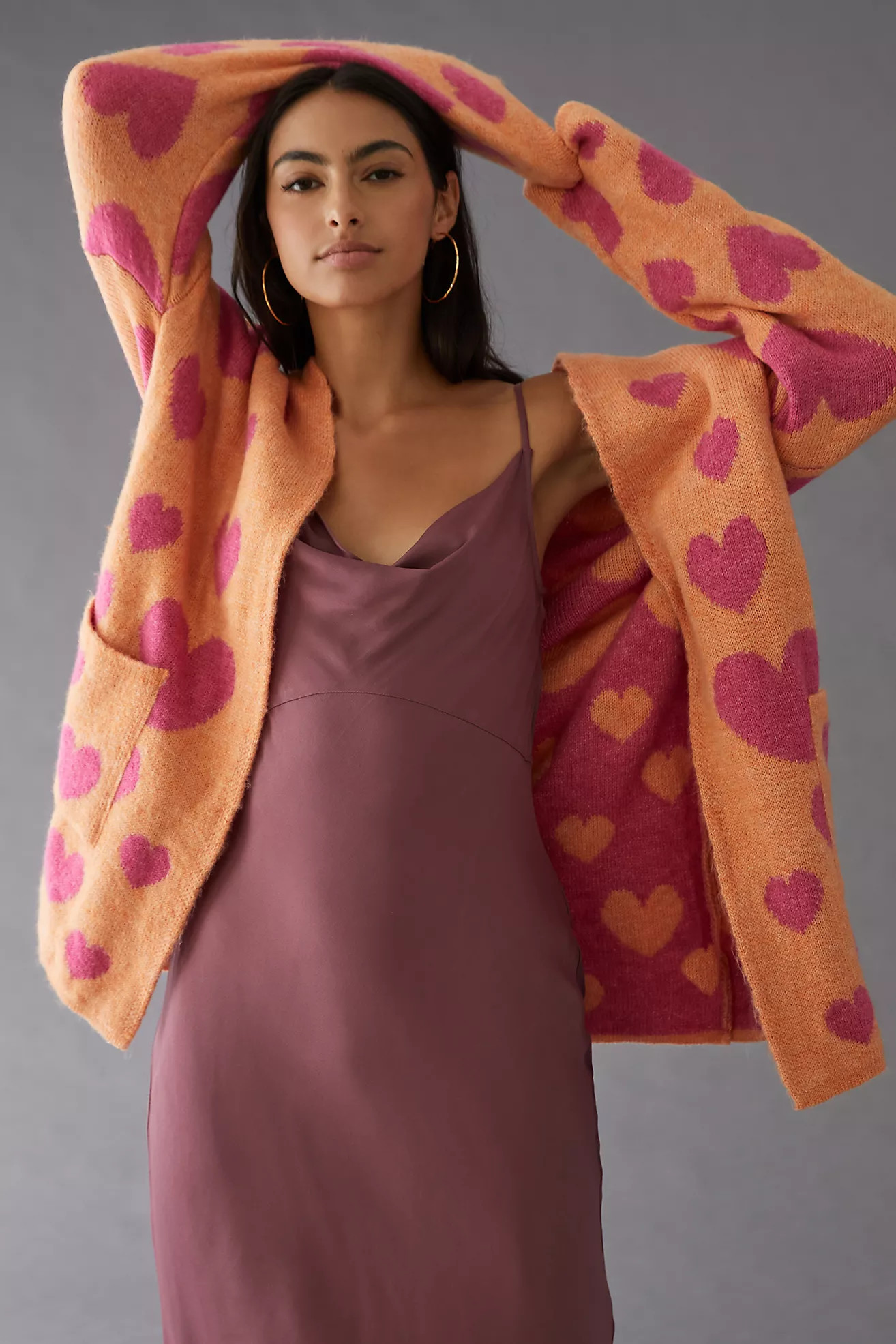 Maeve Hearts Cardigan Sweater | Anthropologie (US)