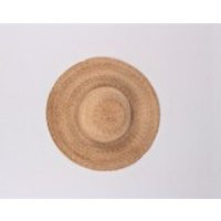 1970s woven straw hat 70s wide flat brim woven boho minimalist sun hat medium | Etsy (CAD)