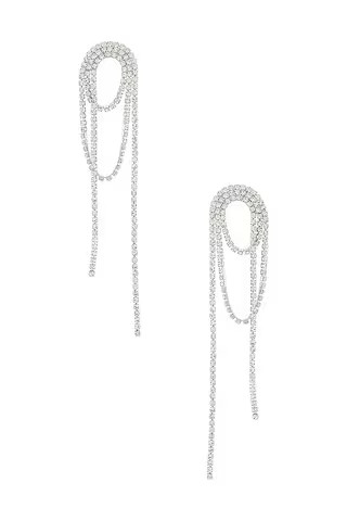 Amber Sceats Diamond Dangle Earring in Silver from Revolve.com | Revolve Clothing (Global)