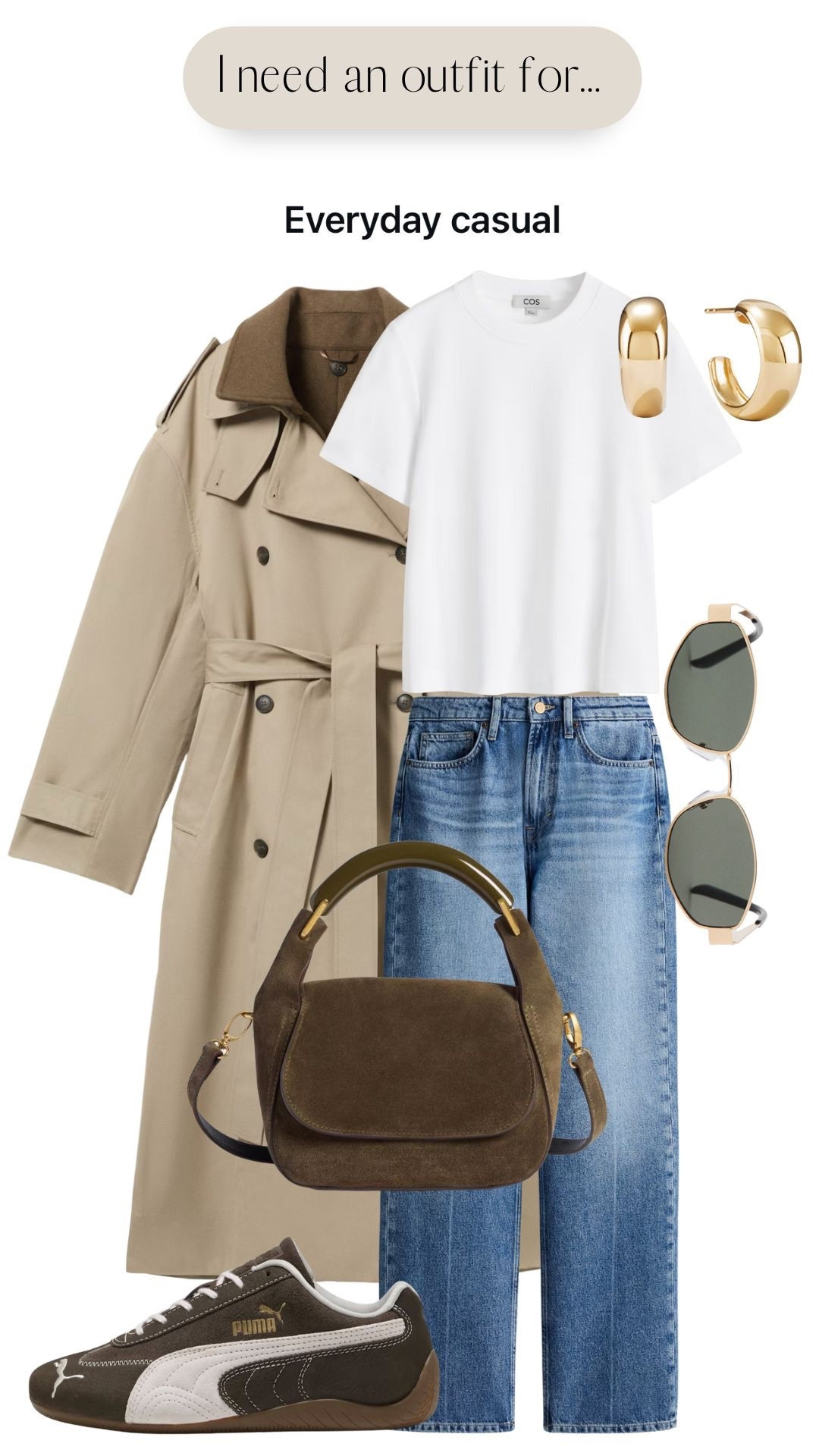 I need an outfit for: Casual everyday look  

#LTKstyletip #LTKshoes #LTKFashionMonth
