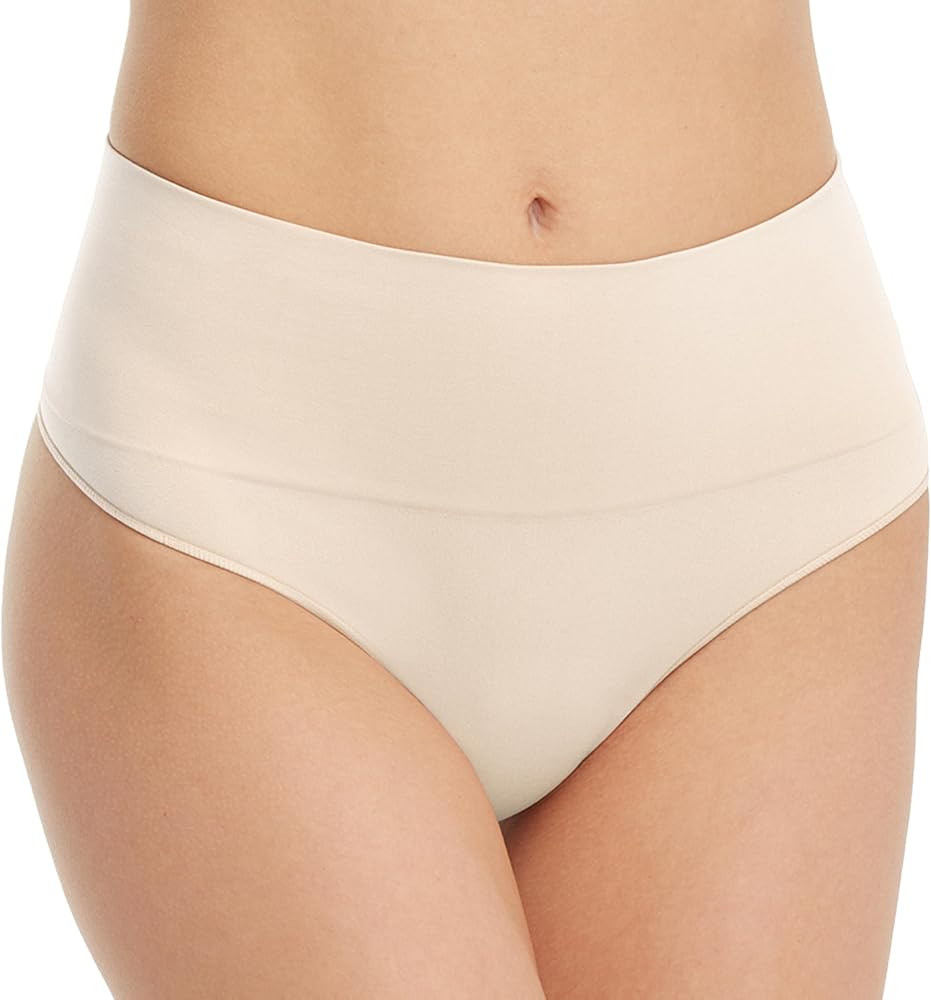 SPANX SPANXshape Everyday Shaping Thong - Core Control Shapewear Underwear - Invisible Under Clot... | Amazon (US)