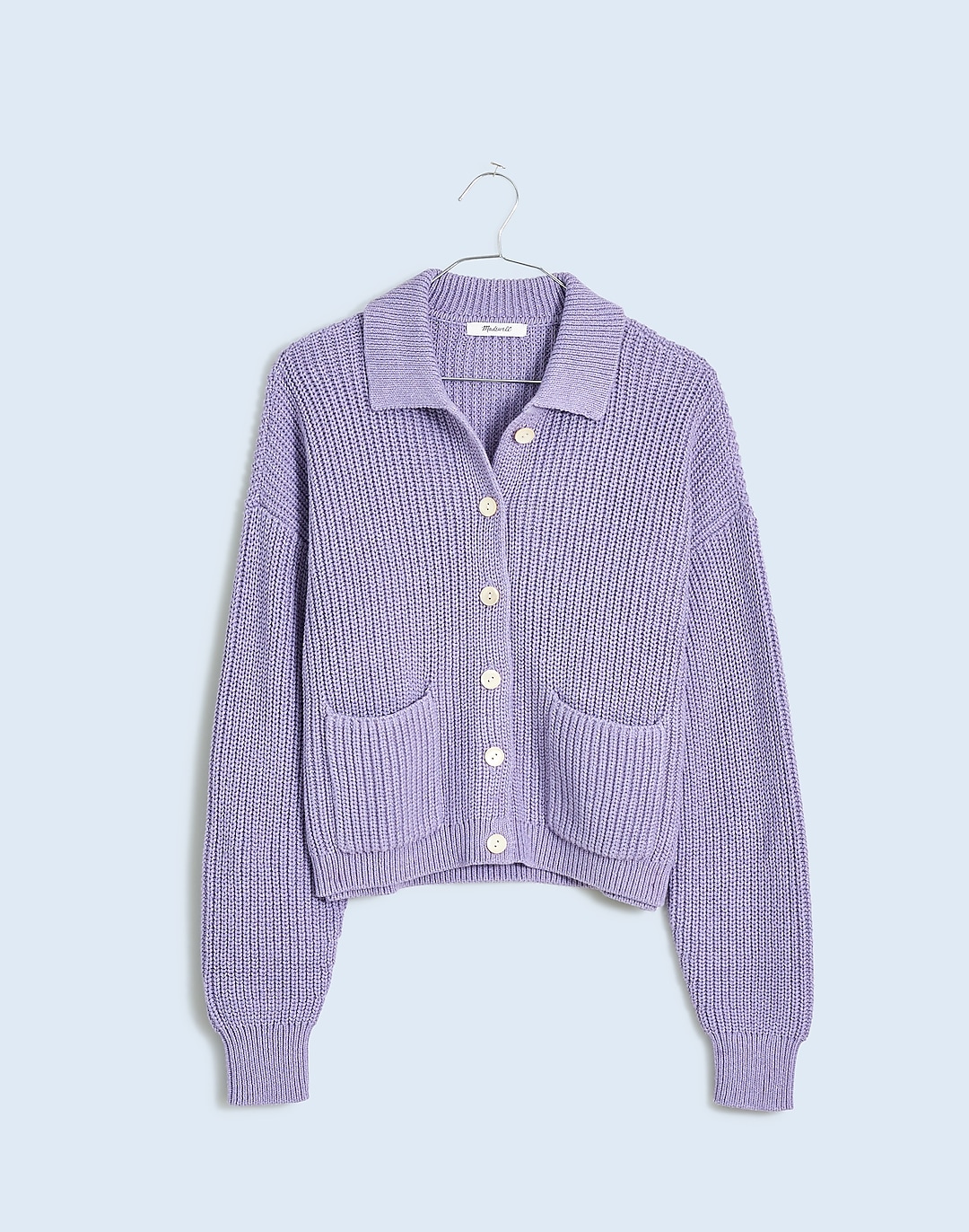 Ribbed Polo Cardigan Sweater | Madewell