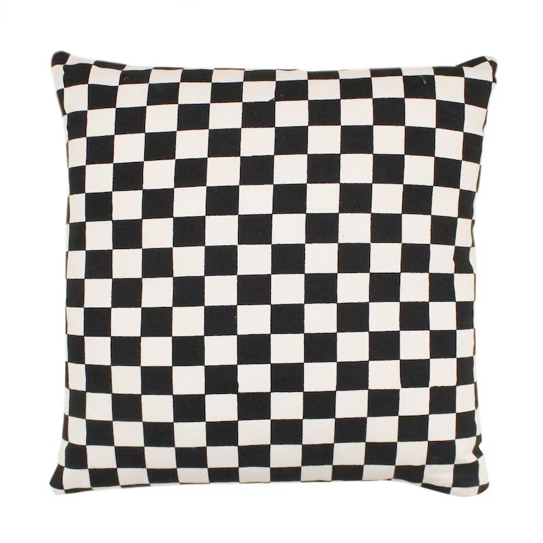 Checkered Pillow Cover Black Checkerboard Throw Pillow - Etsy | Etsy (US)