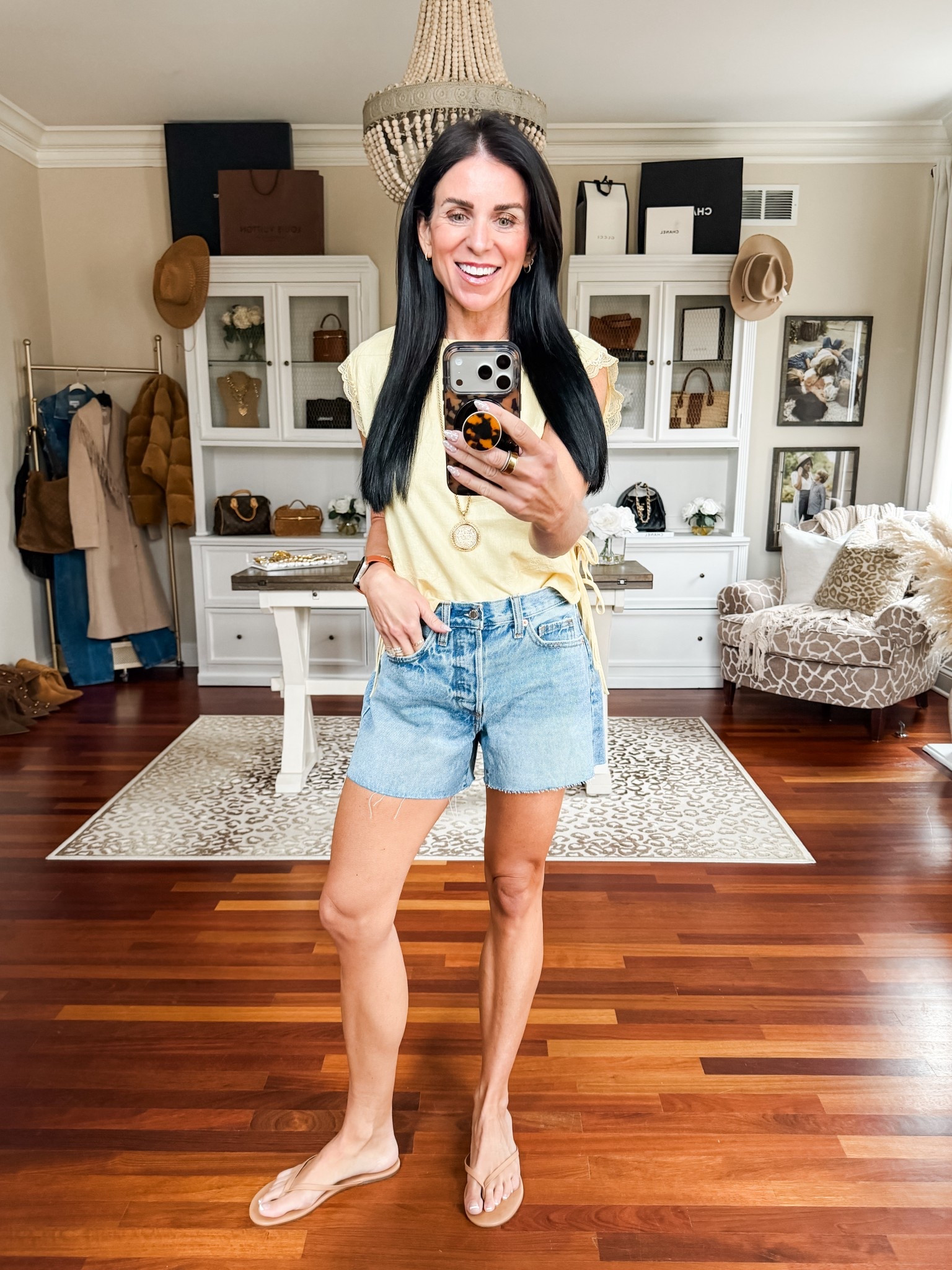 These Jean shorts are so much like my agolde pair! Size down 1-2 sizes
@Target 

#LTKOver40 #LTKootd #LTKmomlife