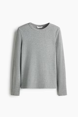 Ribbed Cotton-Blend Top | H&M (US + CA)