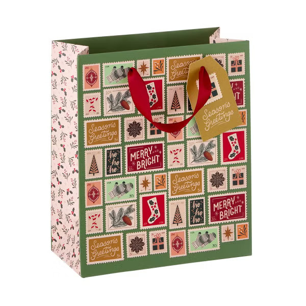Fringe Studio Vintage Stamps Gift Bag | The Container Store