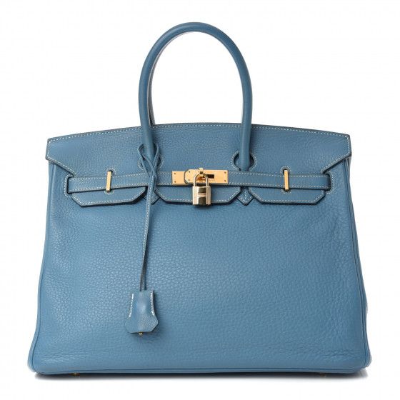 HERMES

Taurillon Clemence Birkin 35 Blue Jean | Fashionphile
