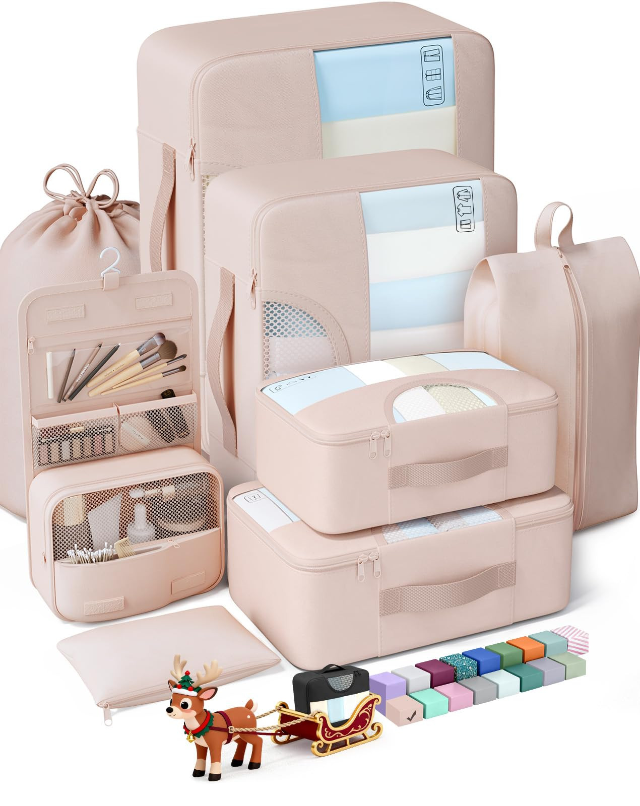 Veken 8 Set Packing Cubes, Gifts for Women Mom Her, Christmas Personalized Cruise Ship Travel Ess... | Amazon (US)