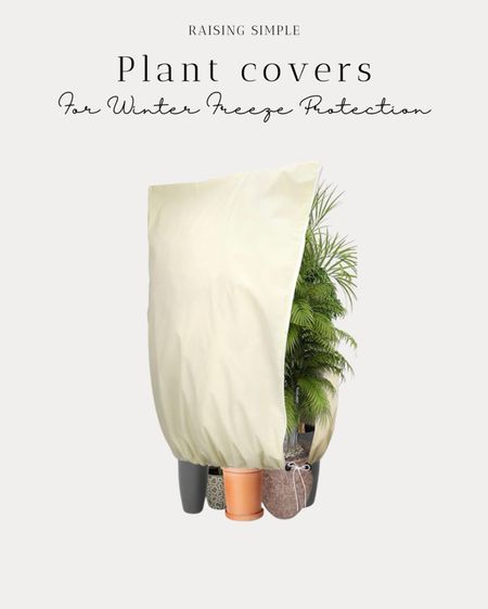 Plant covers for winter freeze protection.


#LTKfindsunder50 #LTKSeasonal #LTKhome