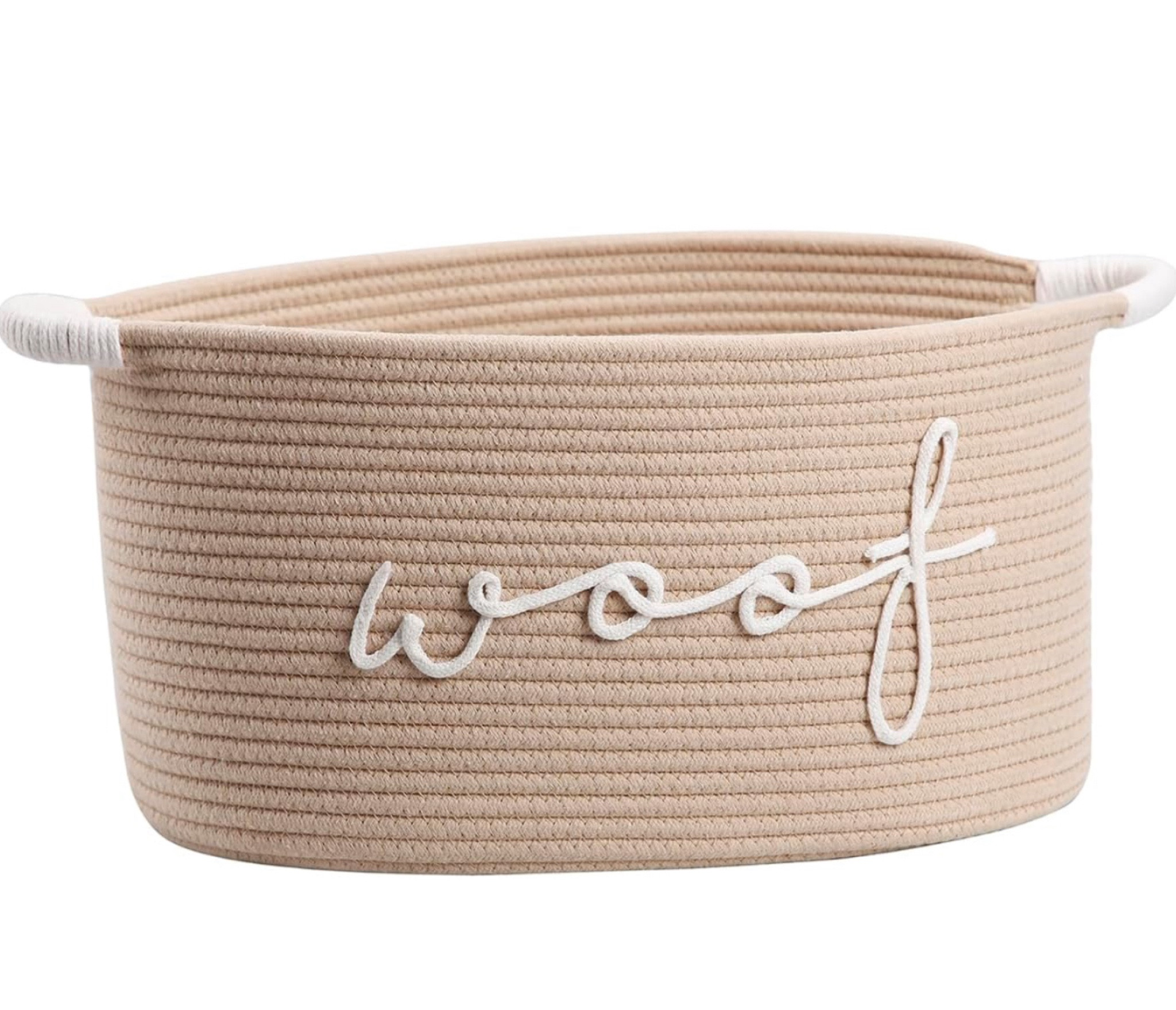 Pet toy bin basket. Dog essentials. Pet care, aesthetic pet care, modern pet accessories, dog favorites, pet must haves  