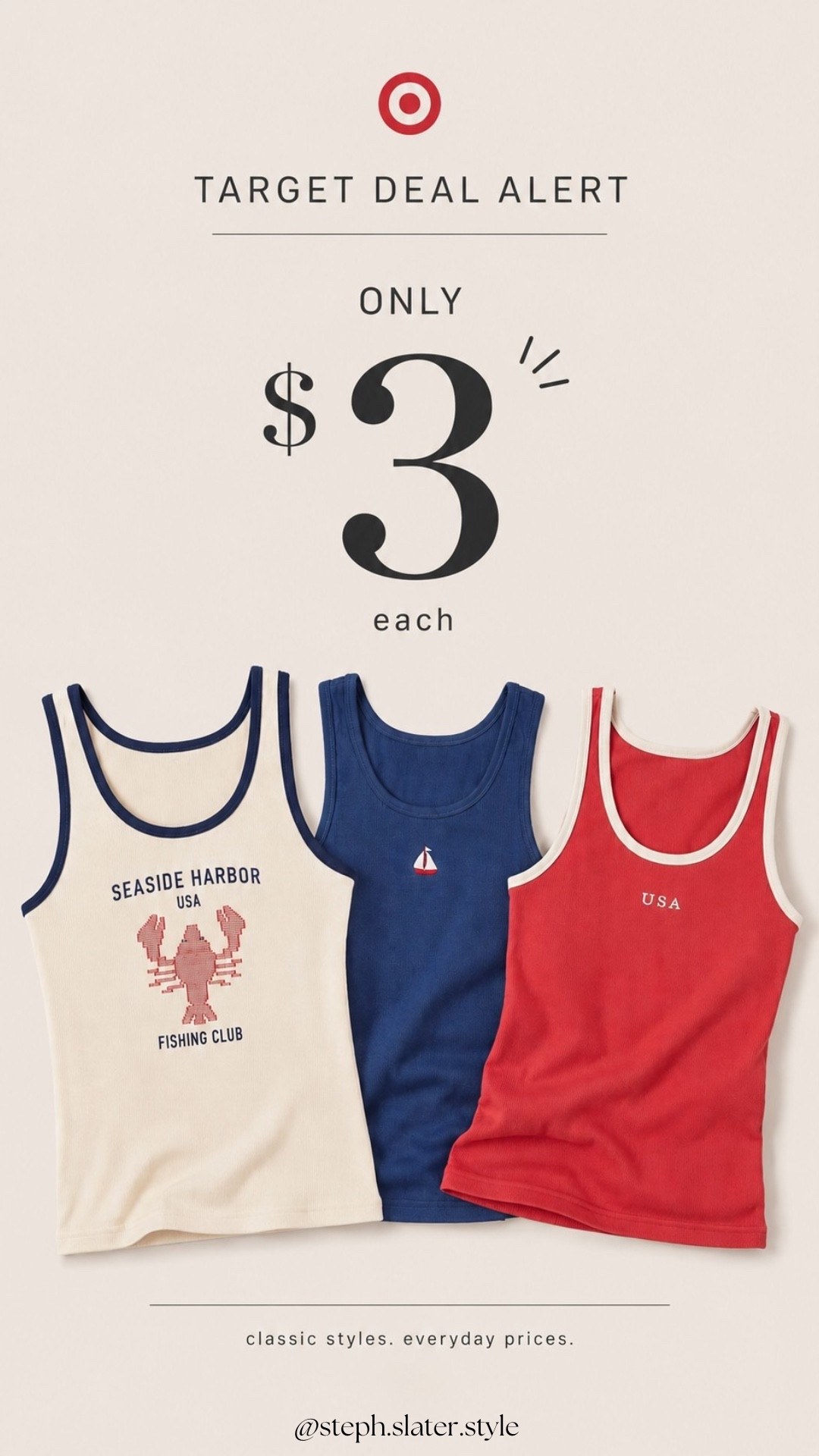 The cutest summer tanks are only $3!

#LTKSaleAlert #LTKSeasonal