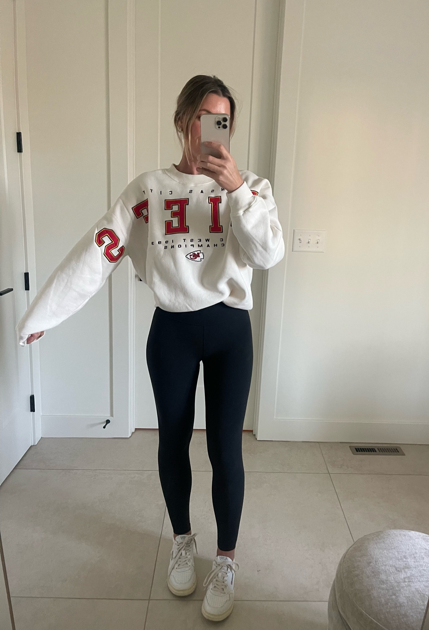 (Wearing a men’s small) Sold out online but check the stores! A & F has the best sports sweatshirts! Go Chiefs!! ❤️💛

#LTKsalealert #LTKfitness #LTKstyletip