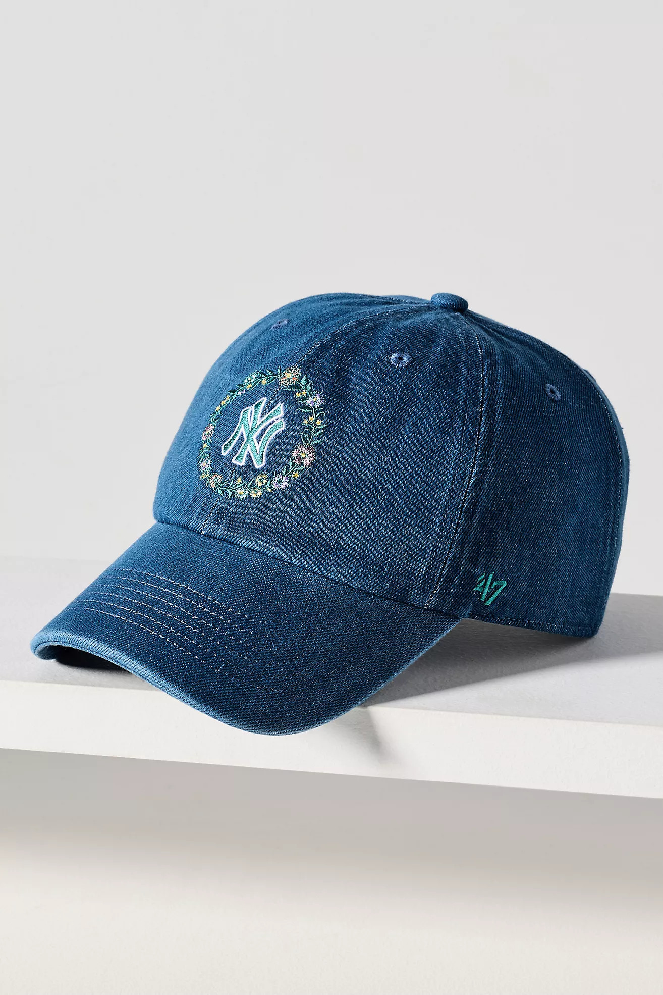 '47 Denim Floral Baseball Cap | Anthropologie (US)