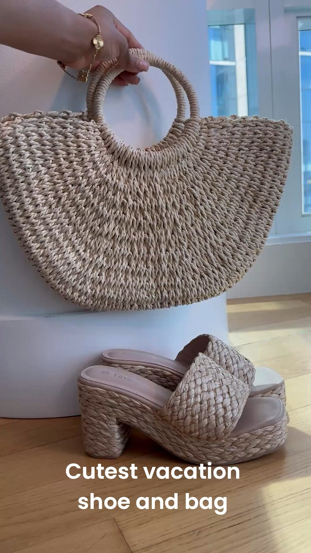 $20 straw bag and the matching shoe! So cute for vacation vibes besties! 

#LTKTravel #LTKootd #LTKMothersDay