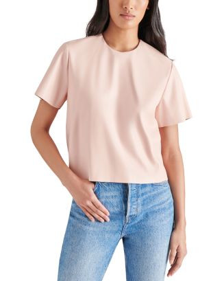 STEVE MADDEN Ezra Faux Leather Top  | Bloomingdale's Women | Bloomingdale's (US)