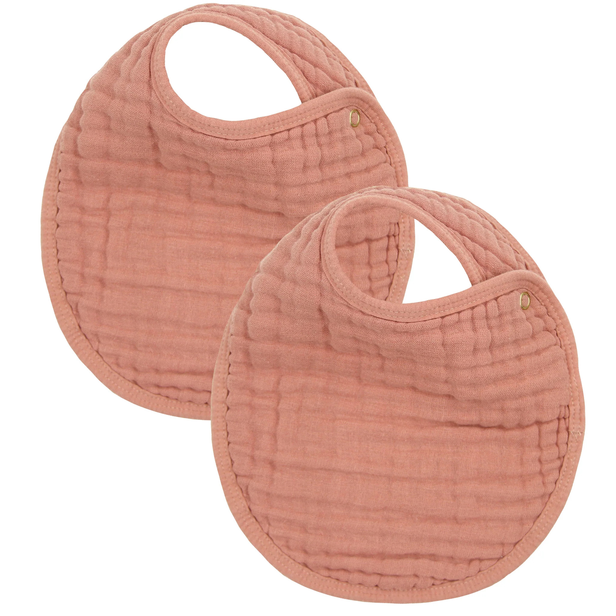 Cloud Muslin™ Bib 2 Pack - Rose | Lou Lou & Company
