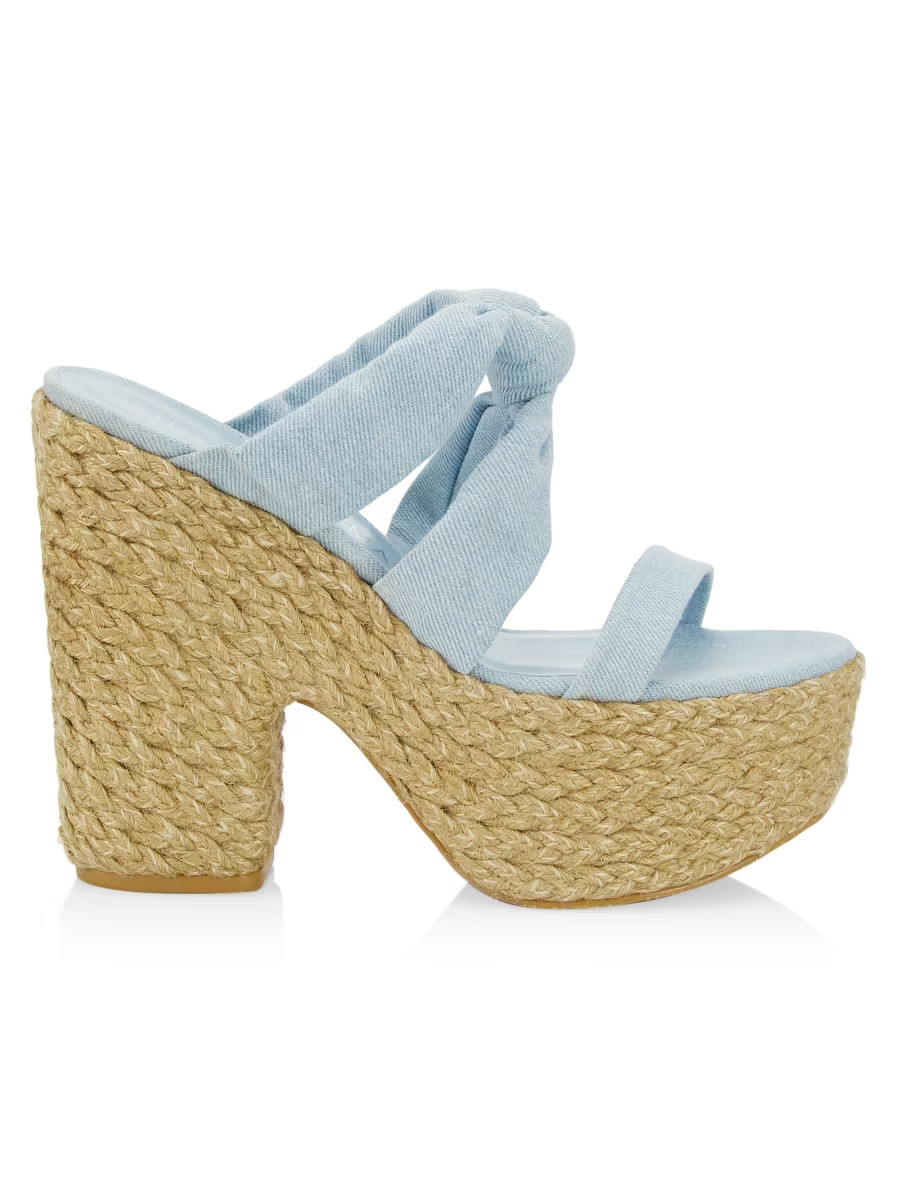 Vintage Denim Knotted Espadrille Sandals | Saks Fifth Avenue