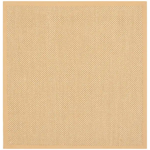 SAFAVIEH Natural Fiber Jenney Sisal Border Rug - 10' x 10' Square - Wheat | Bed Bath & Beyond