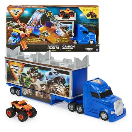 Monster Jam, Transforming Hauler Playset and Storage with Exclusive El Toro Loco Monster Truck, 1:64 Scale, Kids Toys for Boys and Girls Ages 4-6+ | Walmart (US)