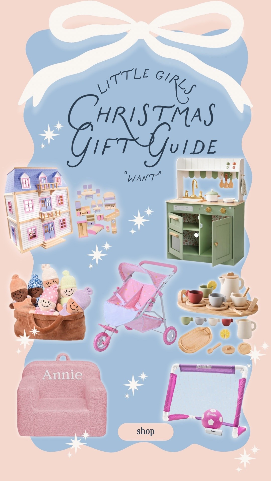 Christmas Gift Guide Girls ages 1-3 Years Old 

play, toys, stroller, dolls, tea party 

#LTKHoliday #LTKGiftGuide #LTKKids