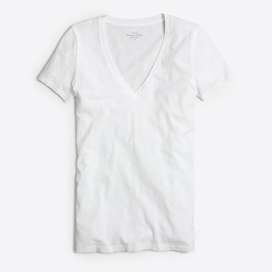 Vintage cotton V-neck tee | J. Crew US