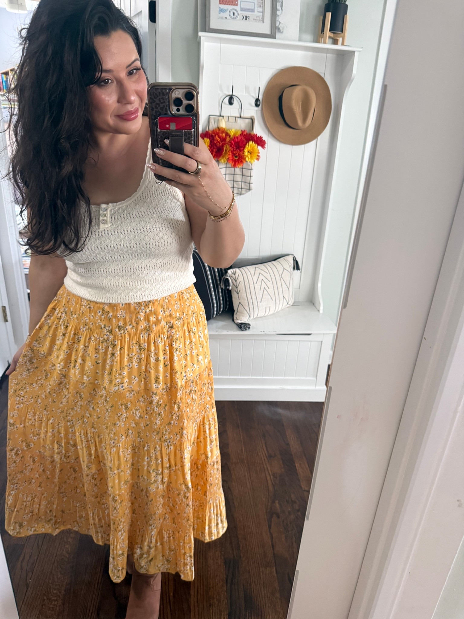 Easy summer fit this Walmart top is so easy to dress up and down and this skirt is amazing quality I have it in a few colors! 

#LTKMidsize #LTKPetite #LTKmomlife