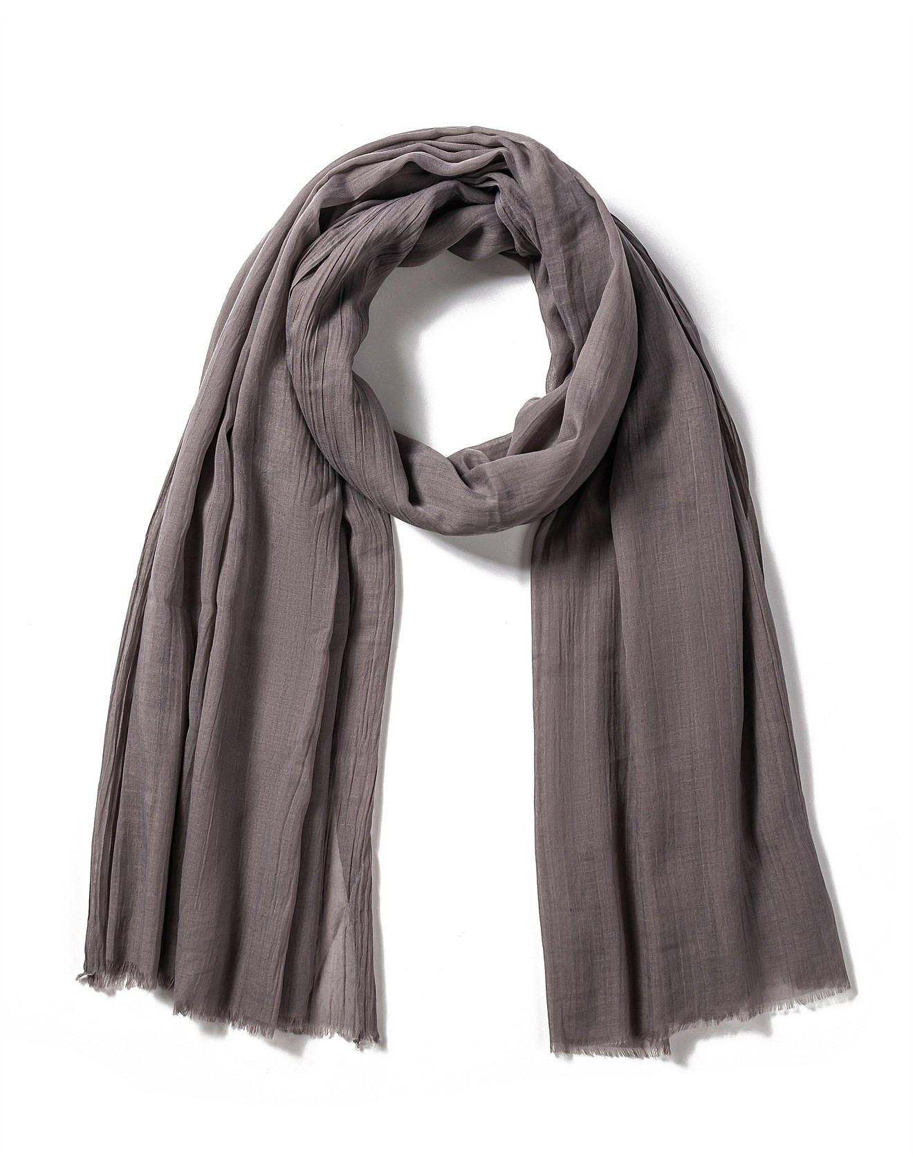 Soft Touch Lightweight Fringed Scarf | David Jones (Australia & New Zealand)