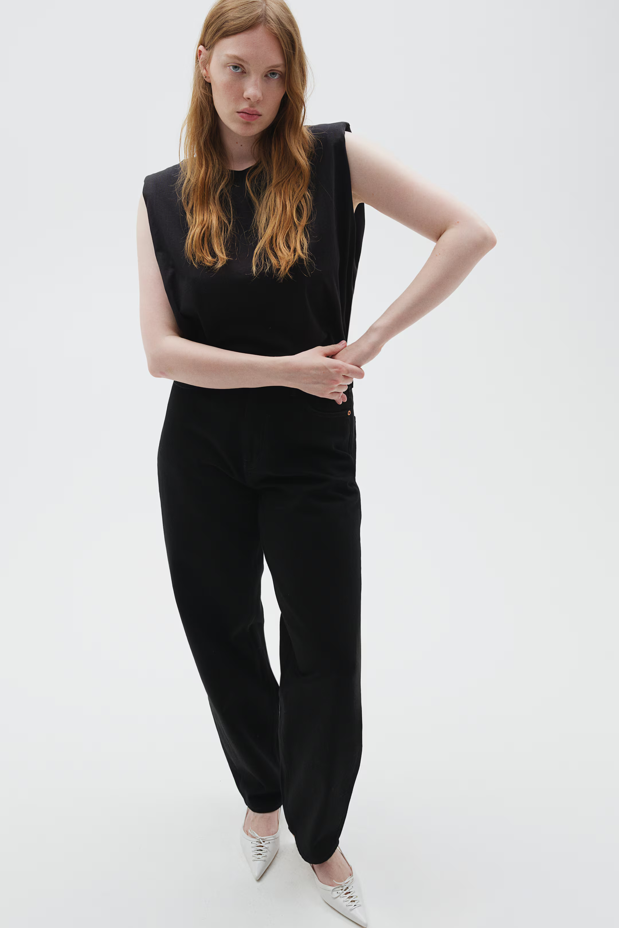 Curvy Fit Barrel High Jeans | H&M (US + CA)