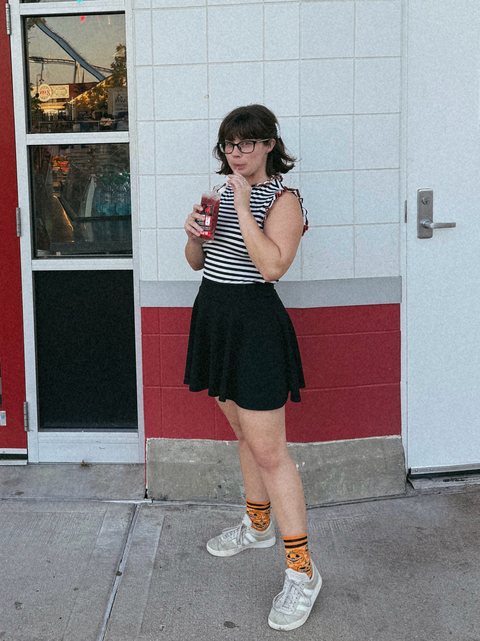 Halloween Haunt at Kings Island. Layers are your best friend  

#LTKTravel #LTKHalloween #LTKStyleTip